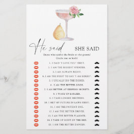 Rose Prosecco - Er sagte, sie sagte Brautparty