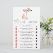 Rose Prosecco - Er sagte, sie sagte Brautparty (Stehend Vorderseite)