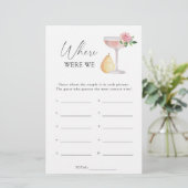 Rose Prosecco - Wo waren wir Brautparty (Stehend Vorderseite)