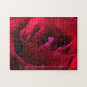 Rose Puzzle Personalisierte Rote Rose Puzzles (Horizontal)