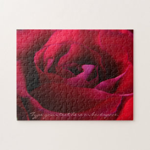 Rose Puzzle Personalisierte Rote Rose Puzzles