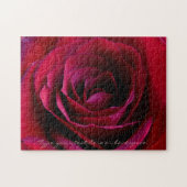 Rose Puzzle Personalisierte Rote Rose Puzzles (Horizontal)