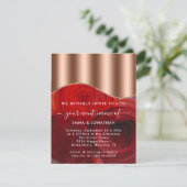 Rose QR-Code Rose Gold Kupfer Rot (Stehend Vorderseite)