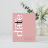 Rose QR-Kodex für Haushalt Save the Date (Stehend Vorderseite)