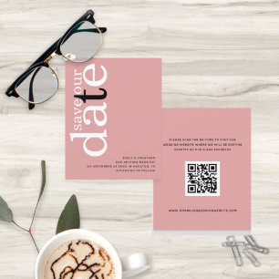 Rose QR-Kodex für Haushalt Save the Date
