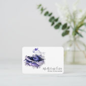 *~* ROSE QR Meditation Reiki Yoga Floral Blume Visitenkarte (Stehend Vorderseite)