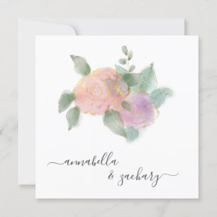 *~* ROSE QR UAWG Gold Glitzer - AR12 Wedding Invi Einladung