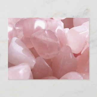 Rose Quarts spirituelle rosa Liebe Kristall Postka Postkarte