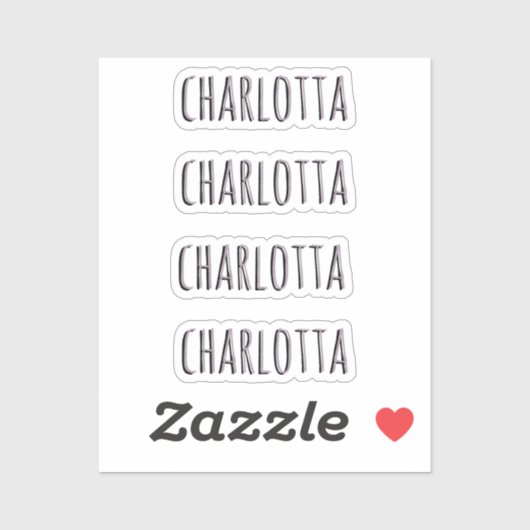 Rose Quartz | 3D Personalisierter Name Aufkleber (Blatt)