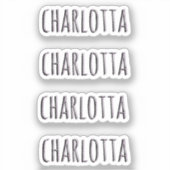 Rose Quartz | 3D Personalisierter Name Aufkleber (Vorderseite)