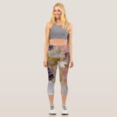 Rose Quartz Amethyst Geode High Waisted Capris (Vorderseite)