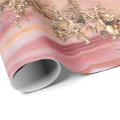 Rose quartz and pastel pink marble geschenkpapier (Rolleneckpunkt)