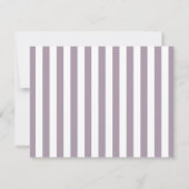 Rose Quartz Elegant Wavy Hearts Striped Note Card Mitteilungskarte (Rückseite)