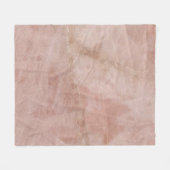 Rose Quartz Fleece Blanket (Vorderseite (Horizontal))