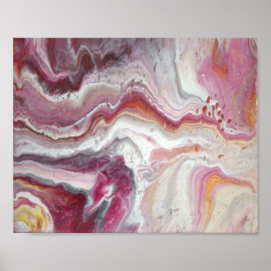 Rose Quartz Flow Poster