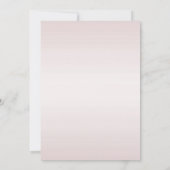 Rose Quartz Geburtstagsbrunch Einladung (Rückseite)