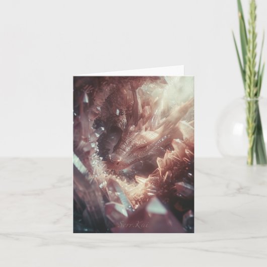 Rose Quartz Guardian Card Dankeskarte (Vorderseite)