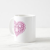 Rose Quartz Heart Gems Kaffeetasse (Vorderseite Links)