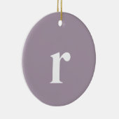 Rose Quartz Initialbrief | Trendy Minimalistisch Keramik Ornament (Rechts)