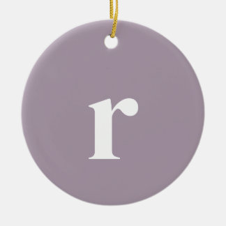 Rose Quartz Initialbrief | Trendy Minimalistisch Keramik Ornament