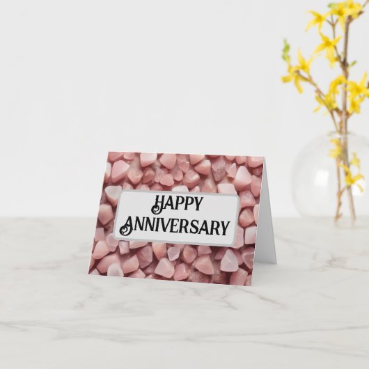 Rose Quartz Karte (Gelbe Blume)