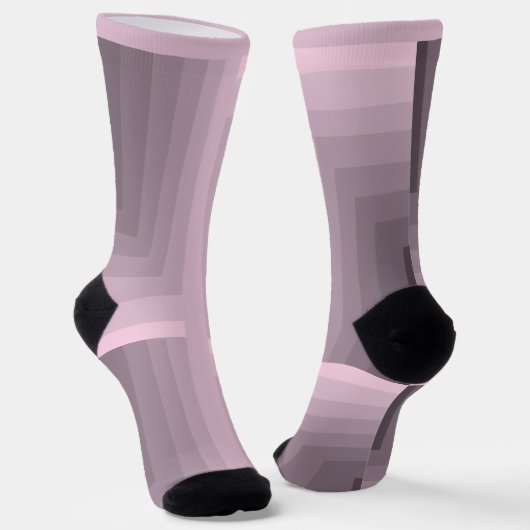 Rose Quartz Labyrinth Crew Socken (Gewinkelt)