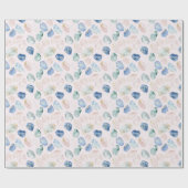 Rose Quartz Lapis Lazuli Crystals Geschenkpapier (Flach)