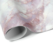 Rose Quartz Marmorinfusion Textur Geschenkpapier (Rolleneckpunkt)