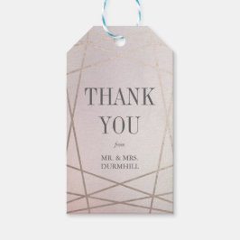 Rose Quartz Opaline und Gold Vielen Dank für Ihr G Geschenkanhänger