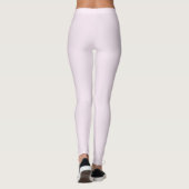 Rose Quartz Pastel Pink Grau Moderner Weiblicher C Leggings (Rückseite)