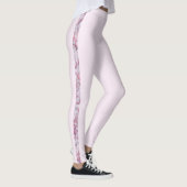 Rose Quartz Pastel Pink Grau Moderner Weiblicher C Leggings (Rechts)