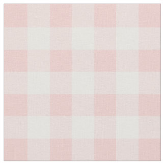 Rose Quartz Pink & White Gingham Karo Stoff