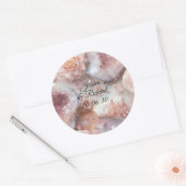 Rose Quartz Romance Wedding Personalized Sticker (Umschlag)