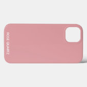 Rose Quartz rosa Farbname Case-Mate iPhone Case (Rückseite (Horizontal))