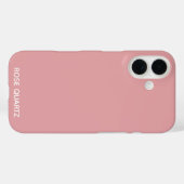 Rose Quartz rosa Farbname Case-Mate iPhone Hülle (Rückseite (Horizontal))
