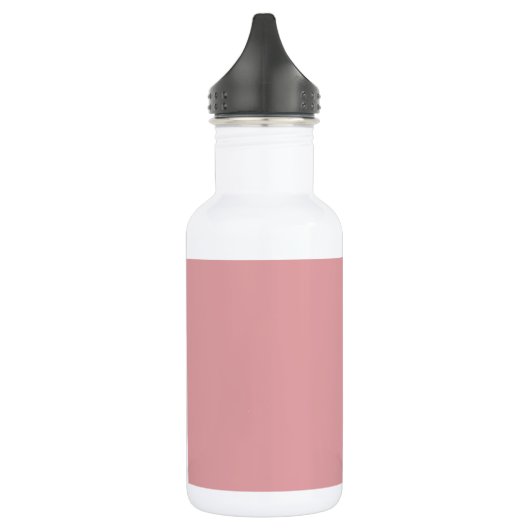 Rose Quartz rosa Farbname Edelstahlflasche (Links)