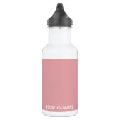 Rose Quartz rosa Farbname Edelstahlflasche (Rechts)