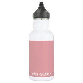 Rose Quartz rosa Farbname Edelstahlflasche