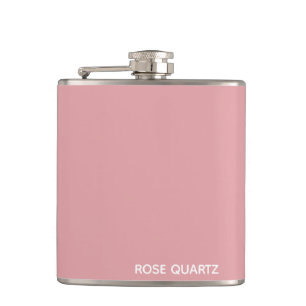Rose Quartz rosa Farbname Flachmann