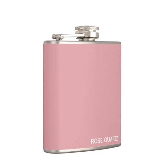 Rose Quartz rosa Farbname Flachmann (Rechts)