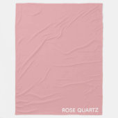 Rose Quartz rosa Farbname Fleecedecke (Vorderseite)