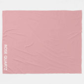 Rose Quartz rosa Farbname Fleecedecke (Vorderseite (Horizontal))