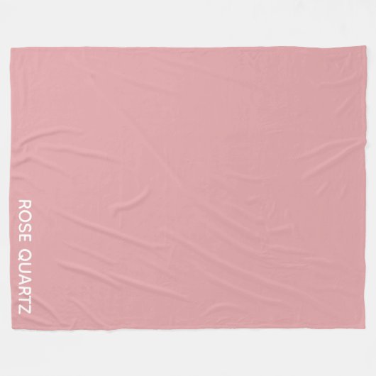 Rose Quartz rosa Farbname Fleecedecke (Vorderseite (Horizontal))