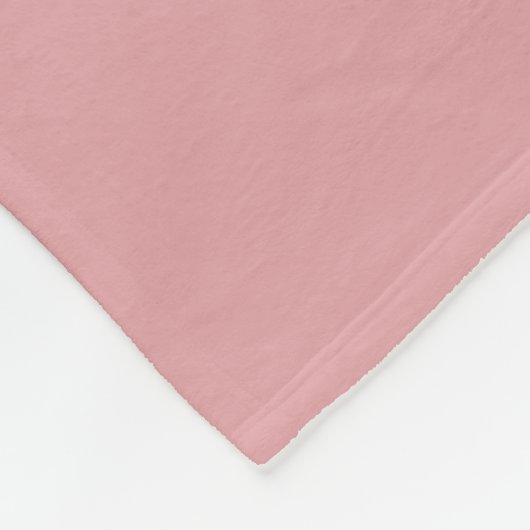 Rose Quartz rosa Farbname Fleecedecke (Ecke)