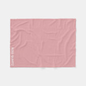 Rose Quartz rosa Farbname Fleecedecke (Vorderseite (Horizontal))