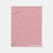 Rose Quartz rosa Farbname Fleecedecke (Vorderseite)
