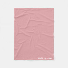 Rose Quartz rosa Farbname Fleecedecke