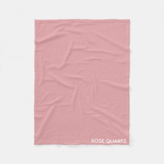 Rose Quartz rosa Farbname Fleecedecke (Vorderseite)