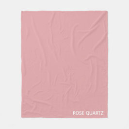 Rose Quartz rosa Farbname Fleecedecke