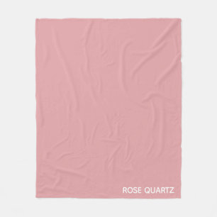 Rose Quartz rosa Farbname Fleecedecke
